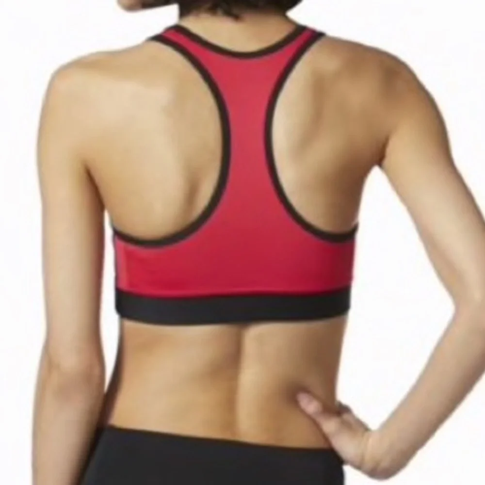 Adidas Techfit Bra Non-Padded Sz S Red & Black NWT